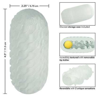CALEXOTICS - BOUNDLESS SOFT STROKER RÉVERSIBLE JAUNE
