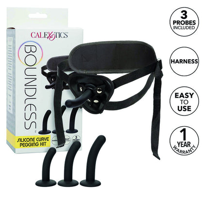 CALEXOTICS - KIT DE HARNAIS EN SILICONE COURBÉ BOUNDLESS