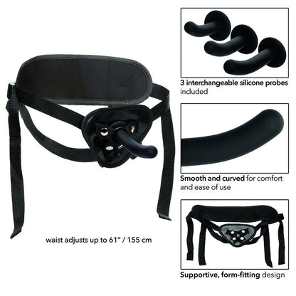 CALEXOTICS - KIT DE HARNAIS EN SILICONE COURBÉ BOUNDLESS