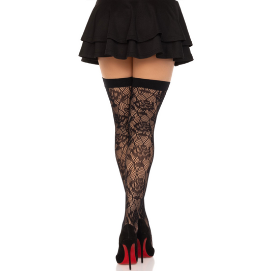 LEG AVENUE - ROSES SAUVAGES NOIRES STOCKS NET