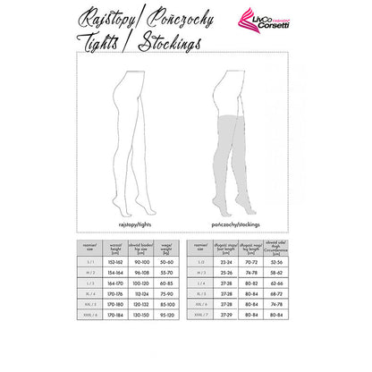 LIVCO CORSETTI FASHION - GRARDDIS LC XG042 BLACK TIGHTS ONE SIZE