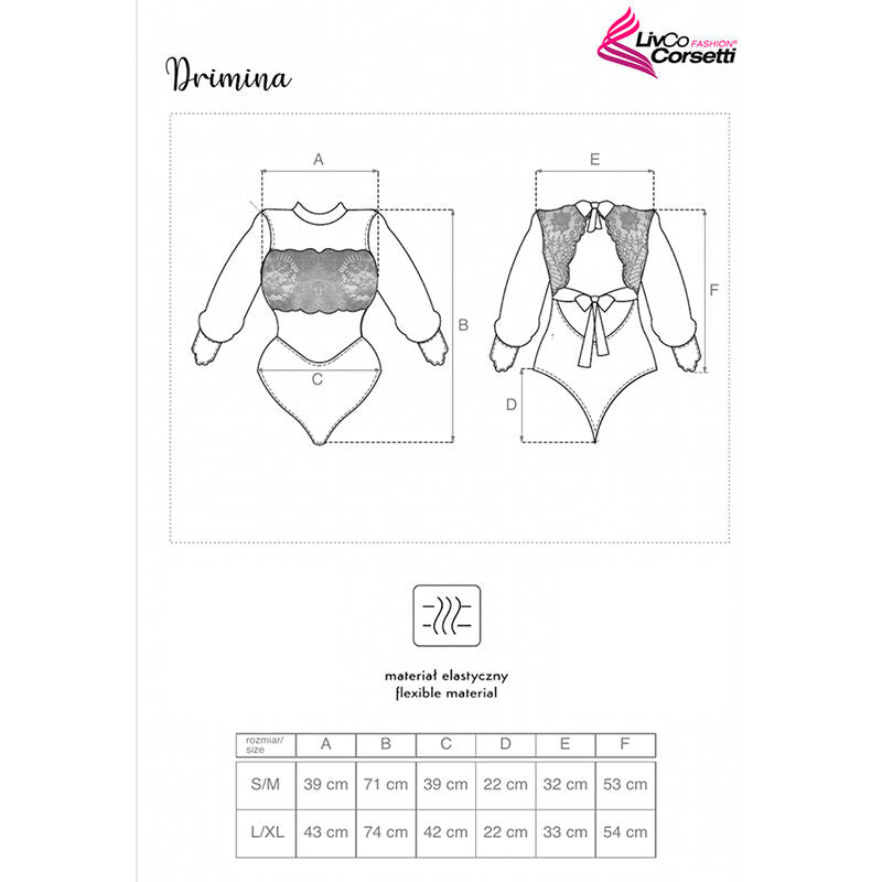 LIVCO CORSETTI FASHION - DRIMINA LC90690 NAVY BLUE BODYSUIT