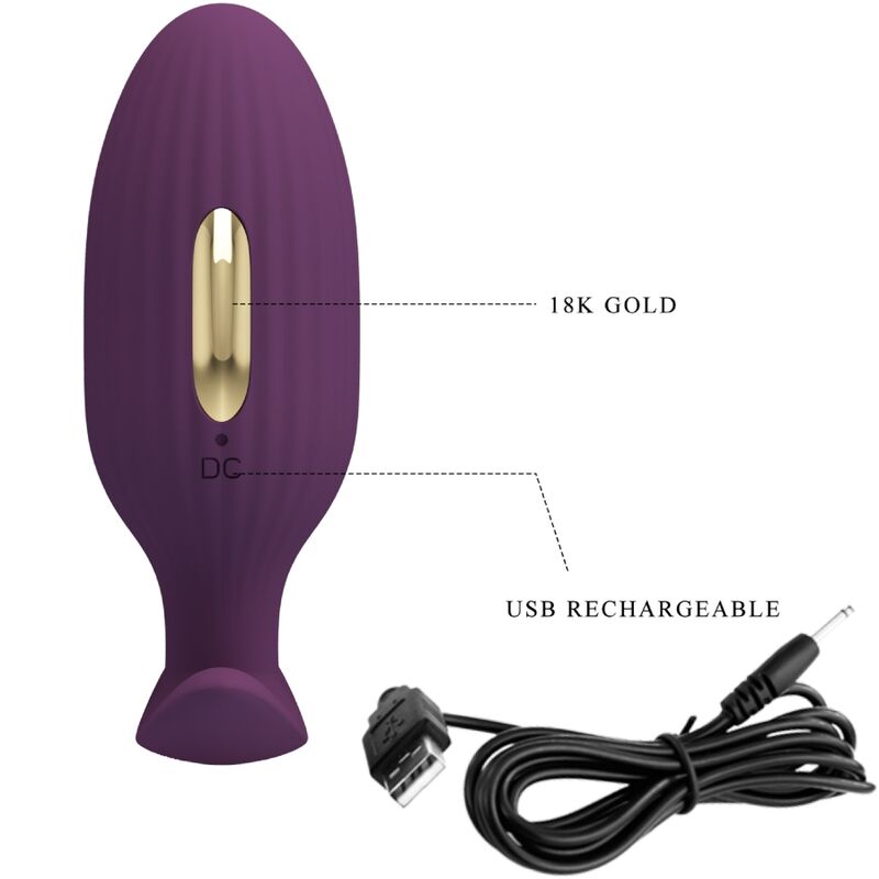 PRETTY LOVE - JEFFERSON APP-CONTROLLED ANAL PLUG LILAC