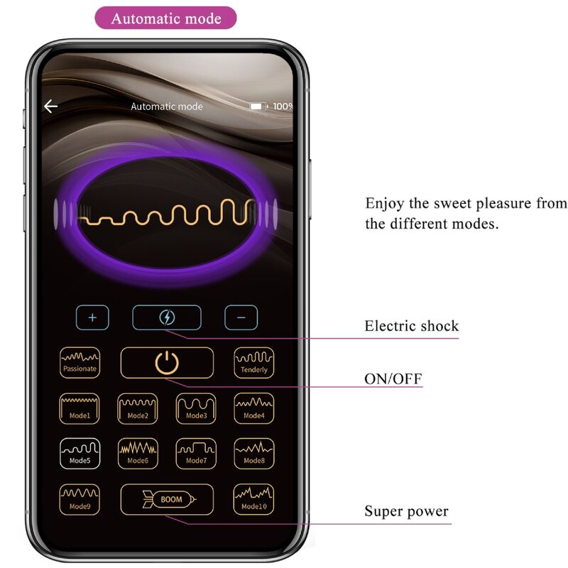 PRETTY LOVE - JEFFERSON APP-CONTROLLED ANAL PLUG LILAC