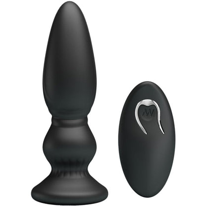 MR PLAY - Powerful Vibrating Remote Control Anal Plug Black