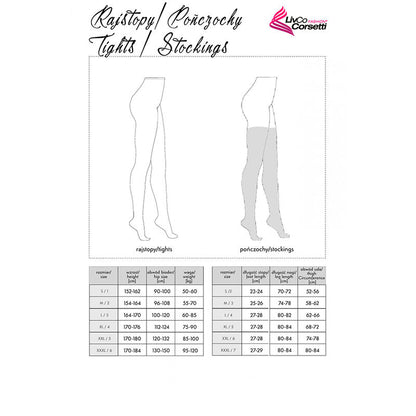 LIVCO CORSETTI FASHION - COLLANTS NOIRS LAMEAN LC XG044 TAILLE UNIQUE