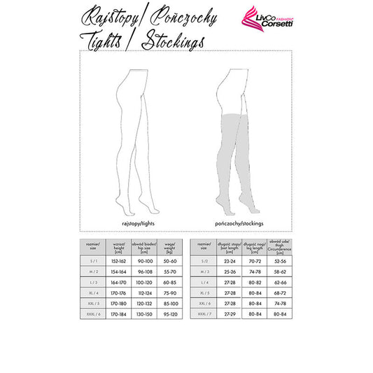 LIVCO CORSETTI FASHION - COLLANTS NOIRS LOLIWIA LC19330 TAILLE UNIQUE