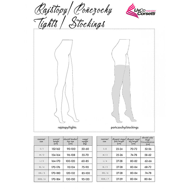 LIVCO CORSETTI FASHION - COLLANTS NOIRS MIRANEIT LC XG021 TAILLE UNIQUE