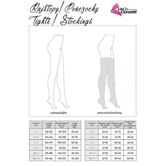 LIVCO CORSETTI FASHION - COLLANTS MORJAMA LC XG019 NOIRS TAILLE UNIQUE