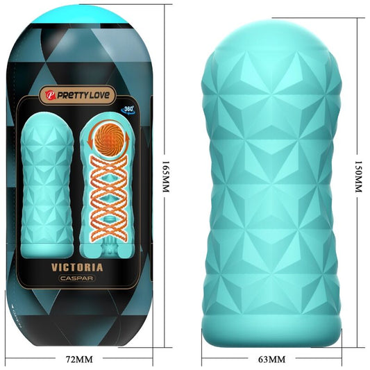 PRETTY LOVE - MASTURBATEUR VICTORIA CASPAR VERT D'EAU