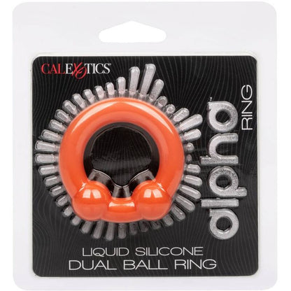 CALEXOTICS - BAGUE ORANGE DOUBLE BOULE ALPHA