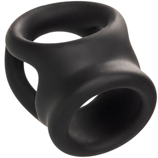 CALEXOTICS - BAGUE DOUBLE CAGE ALPHA NOIRE