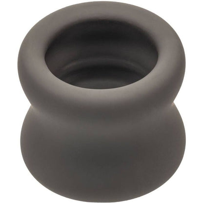 CALEXOTICS - ANNEAU D'EXTENSION DOUBLE SCROTUM ALPHA NOIR