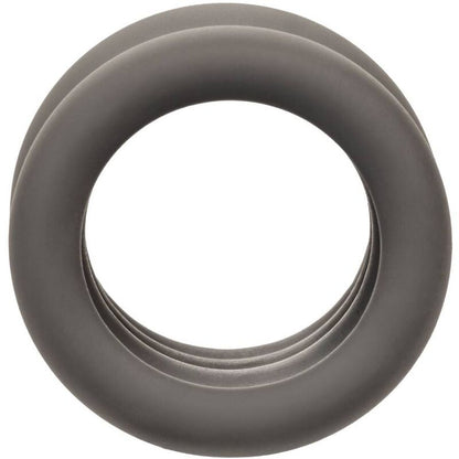 CALEXOTICS - ANNEAU D'EXTENSION DOUBLE SCROTUM ALPHA NOIR