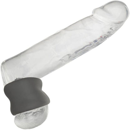 CALEXOTICS - ANNEAU D'EXTENSION DOUBLE SCROTUM ALPHA NOIR