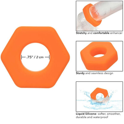 CALEXOTICS - BAGUE PROLONGATRICE ALPHA ORANGE SEXGONO