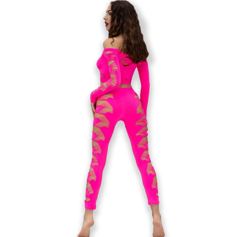 CHILIROSE - CR 4632 HAUT &amp; PANTALON FUCHSIA S/L