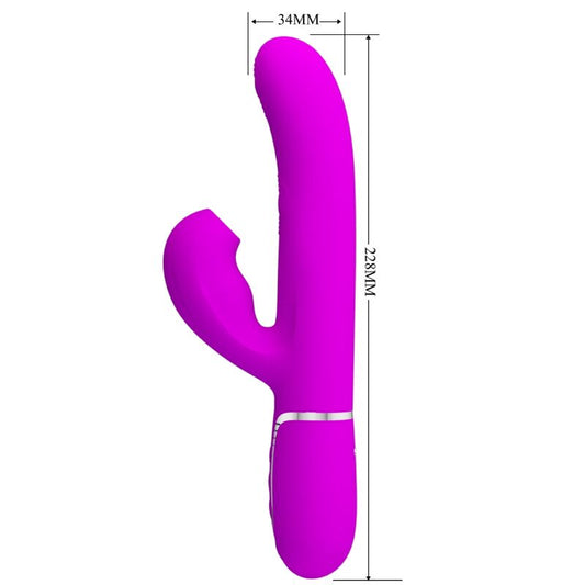 PRETTY LOVE - PERLITA 3-IN-1 MULTIFUNCTION G-SPOT VIBRATOR VIOLET