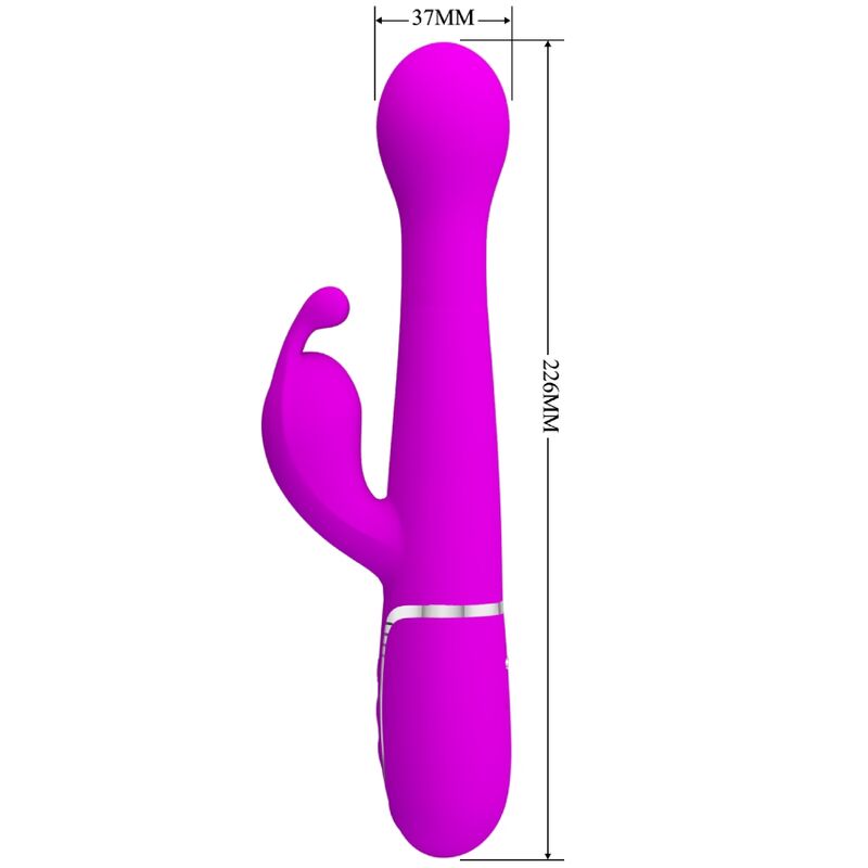 PRETTY LOVE - DEJON 3-IN-1 MULTIFUNCTION RABBIT VIBRATOR VIOLET