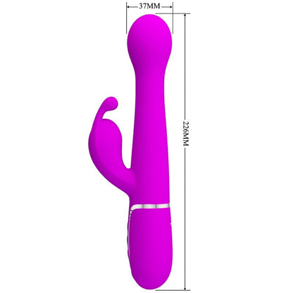 PRETTY LOVE - DEJON 3-IN-1 MULTIFUNCTION RABBIT VIBRATOR VIOLET
