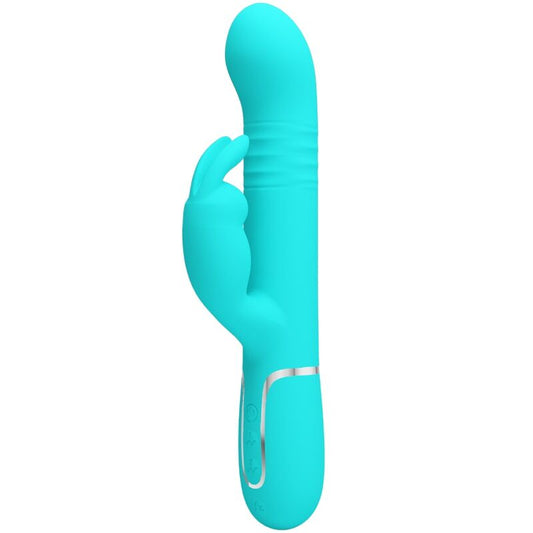 PRETTY LOVE - COALE RABBIT VIBRATOR WITH WATER GREEN PEARLS