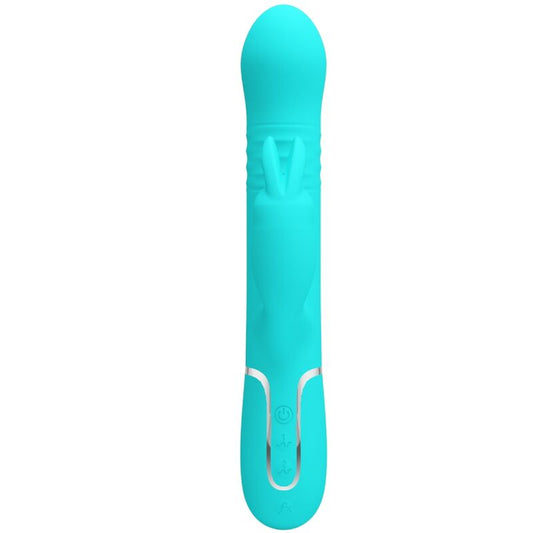 PRETTY LOVE - COALE RABBIT VIBRATOR WITH WATER GREEN PEARLS