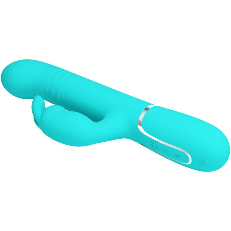 PRETTY LOVE - COALE RABBIT VIBRATOR WITH WATER GREEN PEARLS