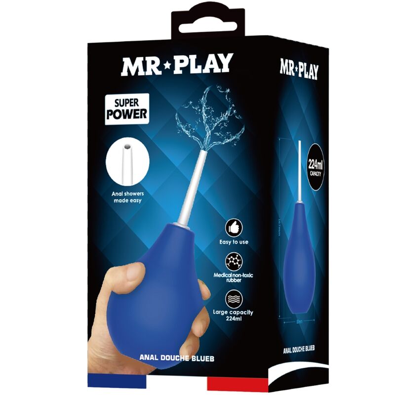 MR PLAY - BLUEB SUPER POWER ANAL SHOWER BLUE
