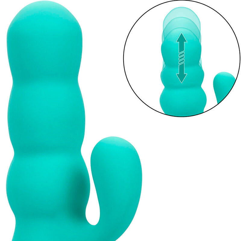 CALEXOTICS - DEL MAR DIVA AQUA GREEN RABBIT VIBRATOR BY CALIFORNIA DREAMING