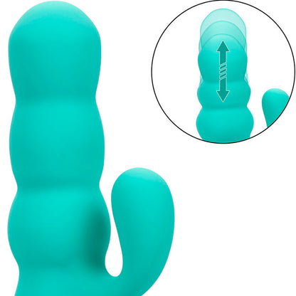CALEXOTICS - DEL MAR DIVA AQUA GREEN RABBIT VIBRATOR BY CALIFORNIA DREAMING