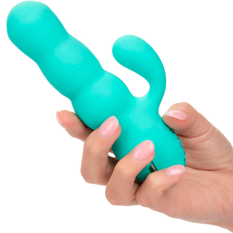 CALEXOTICS - DEL MAR DIVA AQUA GREEN RABBIT VIBRATOR BY CALIFORNIA DREAMING