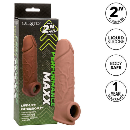 CALEXOTICS - EXTENSION RÉALISTE PERFORMANCE MAXX 7 PEAU MARRON