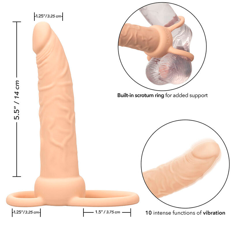 CALEXOTICS - PERFORMANCE MAXX DOUBLE PÉNÉTRATEUR RECHARGEABLE PEAU CLAIRE