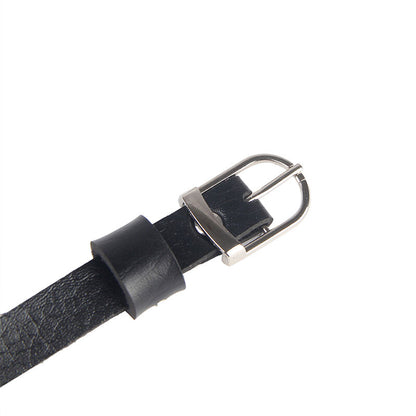SUBBLIME - HARNAIS DE POITRINE CHAÎNE CUIR NOIR TAILLE UNIQUE