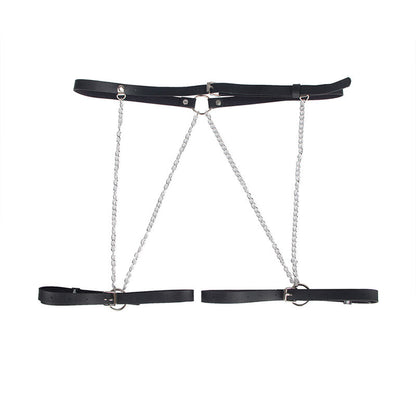 SUBBLIME - HARNAIS EN CUIR NOIR EN FORME DE CEINTURE TAILLE UNIQUE