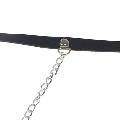 SUBBLIME - HARNAIS EN CUIR NOIR EN FORME DE CEINTURE TAILLE UNIQUE