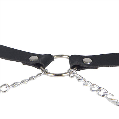 SUBBLIME - HARNAIS EN CUIR NOIR EN FORME DE CEINTURE TAILLE UNIQUE