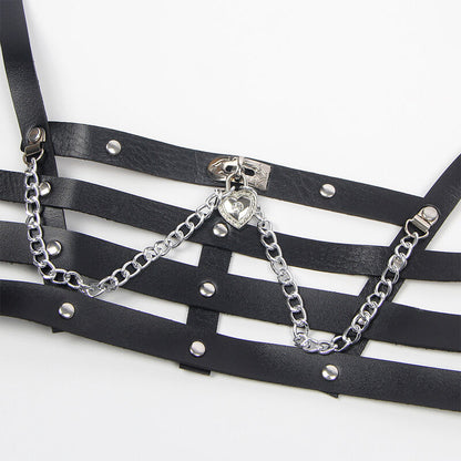 SUBBLIME - HARNAIS FORME CORSET AVEC DÉTAILS CHAÎNE TAILLE UNIQUE