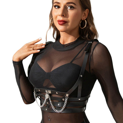 SUBBLIME - HARNAIS FORME CORSET AVEC DÉTAILS CHAÎNE TAILLE UNIQUE
