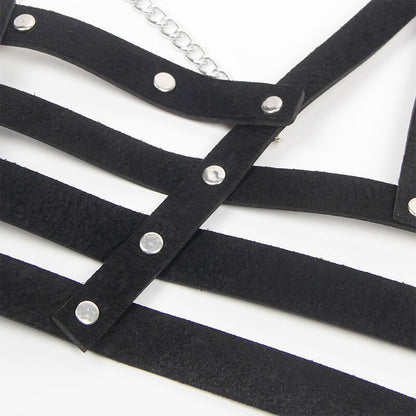 SUBBLIME - HARNAIS FORME CORSET AVEC DÉTAILS CHAÎNE TAILLE UNIQUE