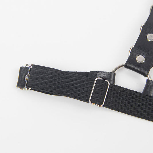 SUBBLIME - HARNAIS CEINTURE ET JARRETELLE DÉTAIL ANNEAUX ET CHAÎNE TAILLE UNIQUE