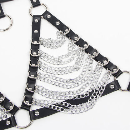 SUBBLIME - SOUTIEN-GORGE HARNAIS ET COLLIER CHAÎNE TAILLE UNIQUE