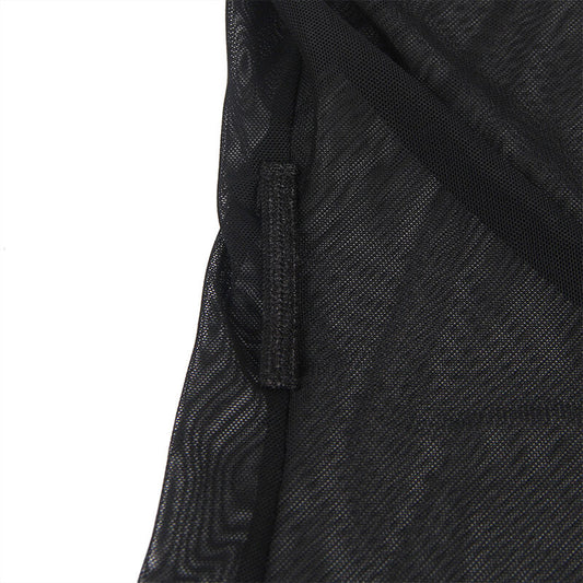 SUBBLIME - Robe en tissu transparent avec détails en dentelle noire, S/M