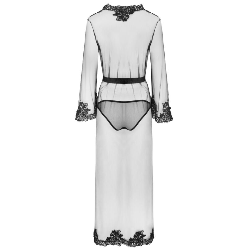 LIVCO CORSETTI FASHION - NOKINA LC XG055 ROBE + CULOTTE NOIRE TAILLE UNIQUE