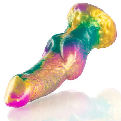 EPIC - IRIS DILDO AVEC TESTICULES DE PLAISIR ARC-EN-CIEL