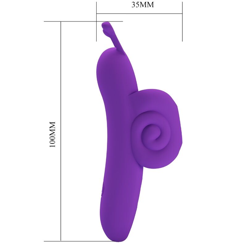 PRETTY LOVE - ESCARGOT PUISSANT STIMULATEUR DE DOIGTS VIOLET