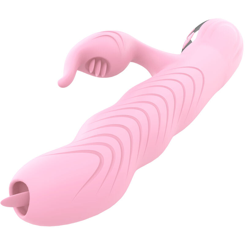 ARMONY - VIBRATEUR MARCIA &amp; DOUBLE LANGUE À EFFET CHALEUR ROSE