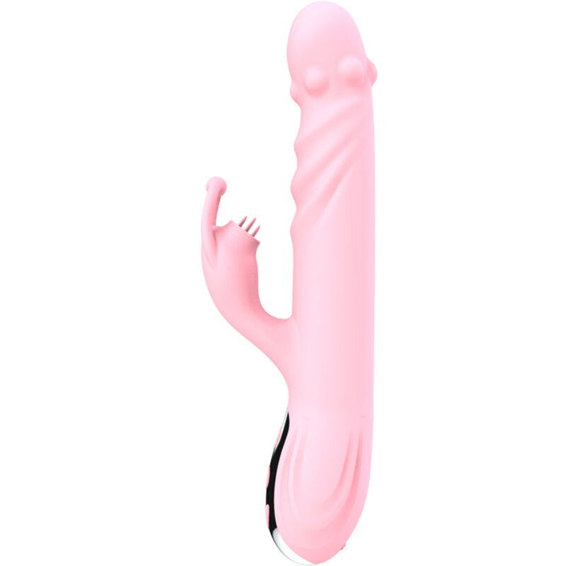 ARMONY - VIBRATEUR DE LANGUE COMPLET AVEC LANGUE STIMULANTE ET EFFET CHALEUR ROSE