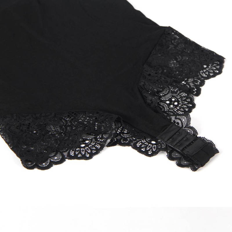 SUBBLIME - TEDDY WITH BLACK FLORAL LACE DETAIL L/XL