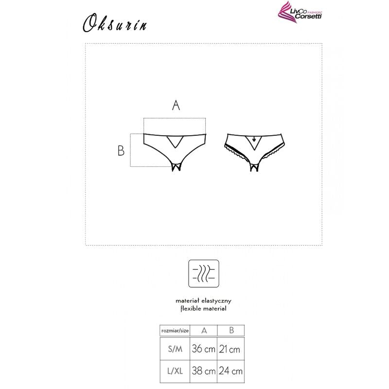LIVCO CORSETTI FASHION - CULOTTE OKSURIN AVEC OUVERTURE NOIRE